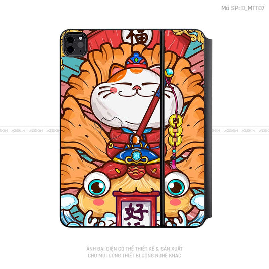 Dán Skin Magic Keyboard Hình Mèo Thần Tài | D_MTT07