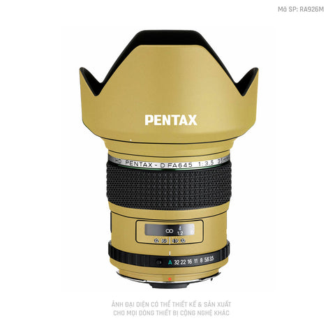 Dán Skin Ống Kính Pentax Đổi Màu Vàng Đồng | RA926M