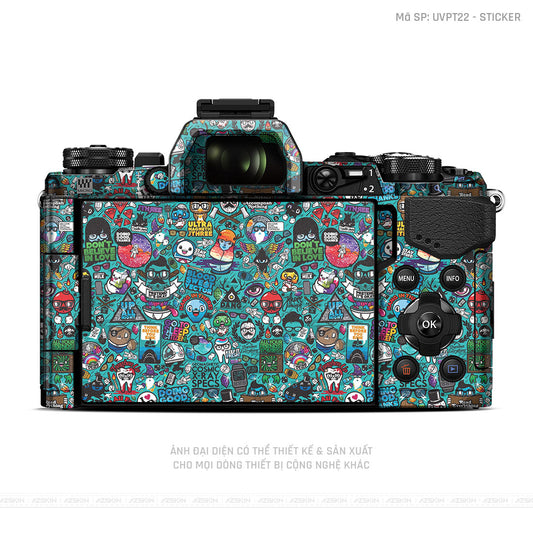 Dán Skin Máy Ảnh Olympus Vân Nổi Pattern Sticker 03 | UVPT22