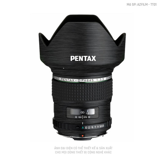 Dán Skin Ống Kính Pentax Vân Xước Titan | AZFILM - TT01