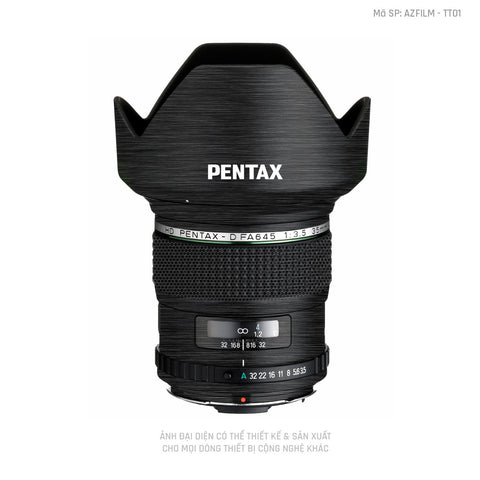 Dán Skin Ống Kính Pentax Vân Xước Titan | AZFILM - TT01