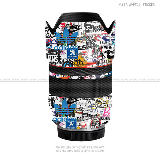 Dán Skin Ống Kính Canon Vân Nổi Sticker 04 | UVPT22