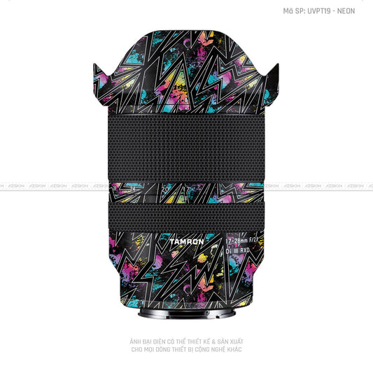 Dán Skin Ống Kính Tamron Vân Nổi NEON 01 | UVPT19