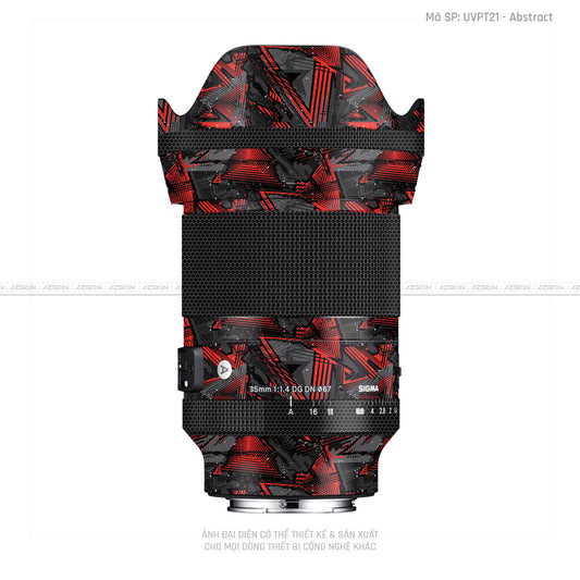 Dán Skin Ống Kính Sigma Vân Nổi Abstract 01 | UVPT21