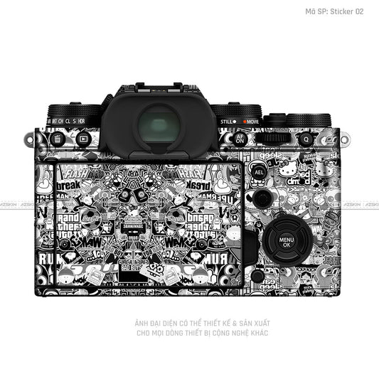 Dán Skin Máy Ảnh Fujifilm Vân Nổi Pattern Sticker 02 | UVPT22