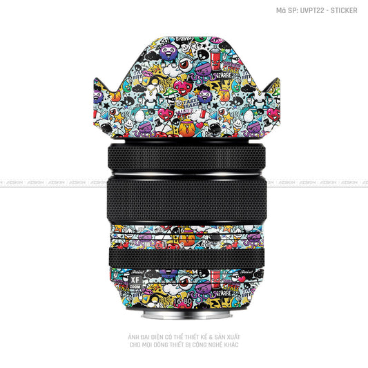 Dán Skin Ống Kính Fujifilm Vân Nổi Sticker 06 | UVPT22