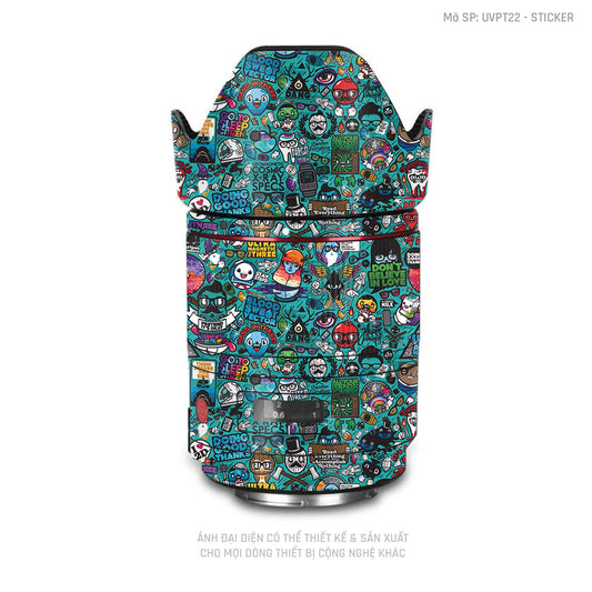 Dán Skin Ống Kính Máy Ảnh Vân Nổi Sticker 03 | UVPT22