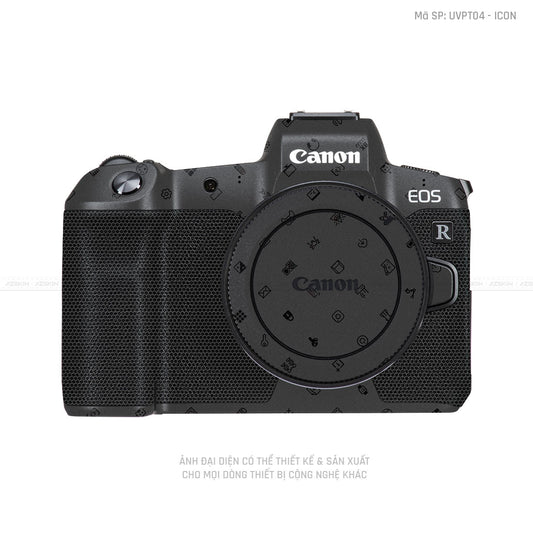 Dán Skin Máy Ảnh Canon Vân Nổi ICON Đen| UVPT04