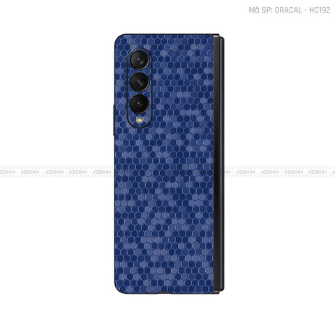 Dán Skin Galaxy Z Fold4 Vân Tổ Ong Xanh | HC192