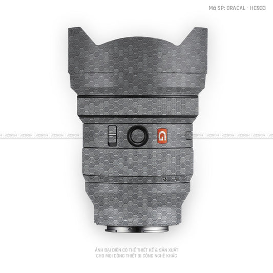 Skin Ống Kính Sony Vân Tổ Ong Xám | ORACAL - HC933