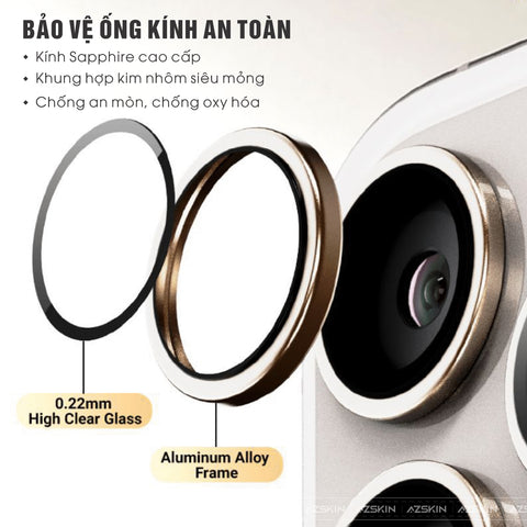 Tính năng của kính bảo vệ camera iPhone 16 Pro và 16 Pro Max