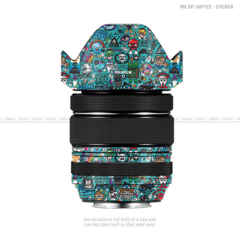 Dán Skin Ống Kính Fujifilm Vân Nổi Sticker 03 | UVPT22