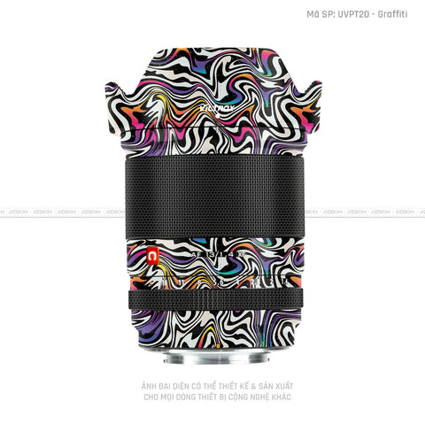 Dán Skin Ống Kính Viltrox Vân Nổi Graffiti 02 | UVPT20