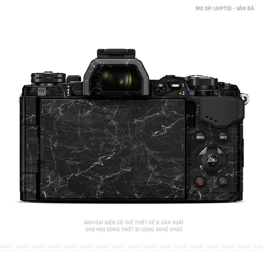 Dán Skin Máy Ảnh Olympus Vân Đá Đen | UVPT10