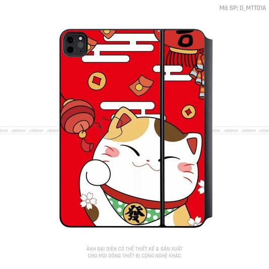 Dán Skin Magic Keyboard Hình Mèo Thần Tài | D_MTT01A