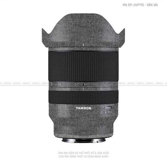 Dán Skin Ống Kính Tamron Vân Vải Xám | UVPT15