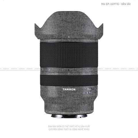 Dán Skin Ống Kính Tamron Vân Vải Xám | UVPT15