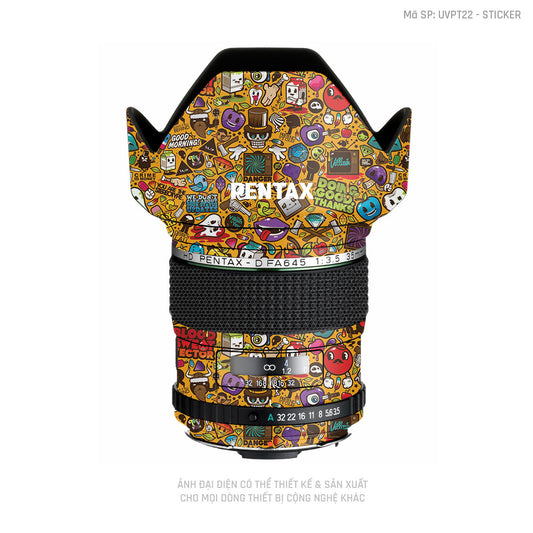 Dán Skin Ống Kính Pentax Vân Nổi Sticker 05 | UVPT22