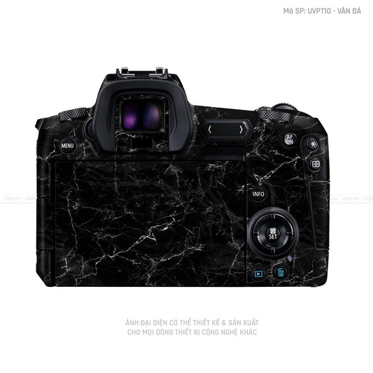 Dán Skin Máy Ảnh Canon Vân Nổi Vân Đá Đen | UVPT10