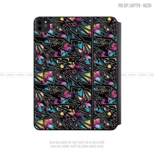 Dán Skin Magic Keyboard Vân Neon 01 | UVPT19
