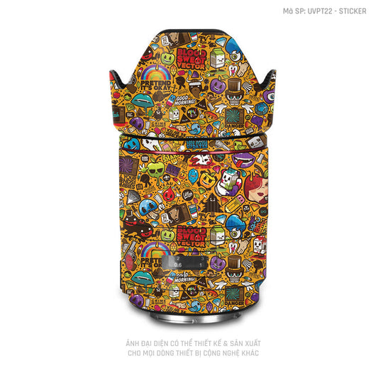 Dán Skin Ống Kính Máy Ảnh Vân Nổi Sticker 05 | UVPT22