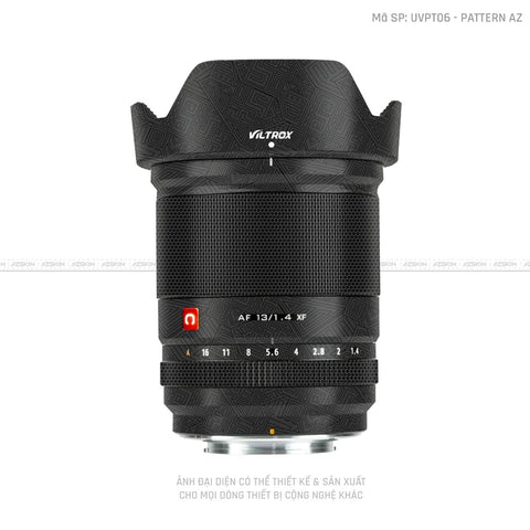 Dán Skin Ống Kính Viltrox Vân Nổi Pattern AZ Đen | UVPT06