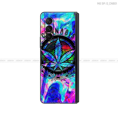 Dán Skin Galaxy Z Fold3 Hình Canabis | D_CNB01