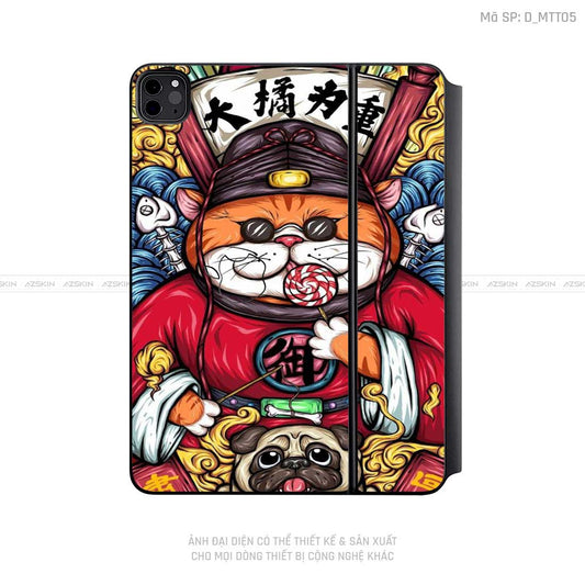 Dán Skin Magic Keyboard Hình Mèo Thần Tài | D_MTT05
