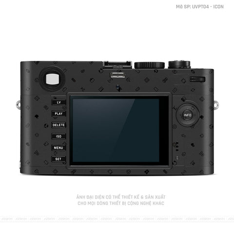 Dán Skin Máy Ảnh Leica Vân Nổi ICon Đen | UVPT04