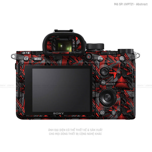 Dán Skin Máy Ảnh Sony Vân Nổi Abstract 01 | UVPT21