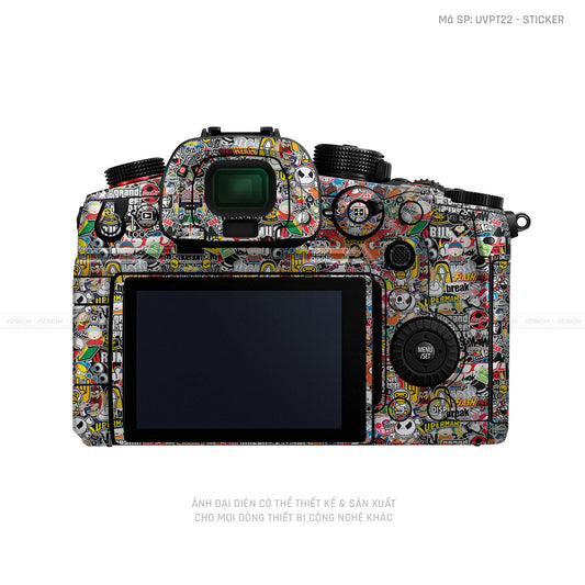 Dán Skin Máy Ảnh Lumix Vân Nổi Sticker 01 | UVPT22