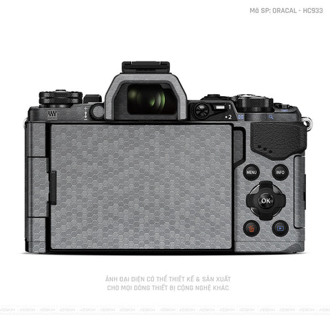 Dán Skin Máy Ảnh Olympus Vân Tổ Ong Xám | ORACAL - HC933