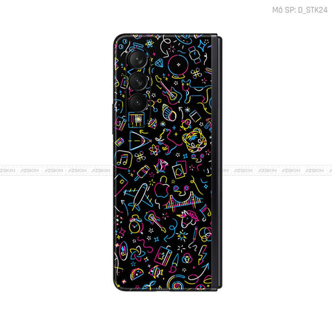 Dán Skin Galaxy Z Fold4 Hình Sticker | D_STK24