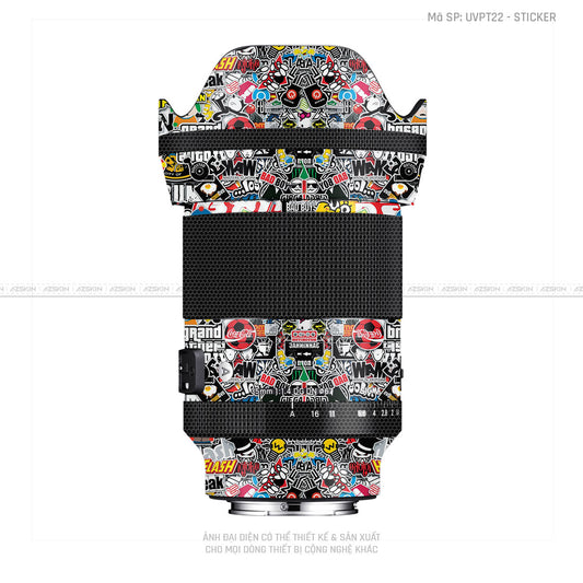 Dán Skin Ống Kính Sigma Vân Nổi Sticker 01 | UVPT22