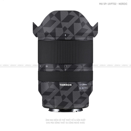 Dán Skin Ống Kính Tamron Vân Nổi Nordic Xám | UVPT02