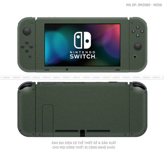 Dán Skin Máy Chơi Game Nintendo Switch Màu Xanh Midnight | M206