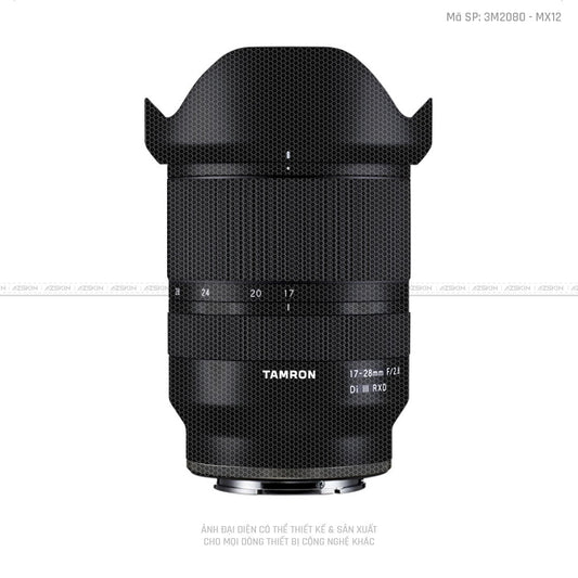 Dán Skin Ống Kính Tamron Vân Nổi Matrix Black | MX12