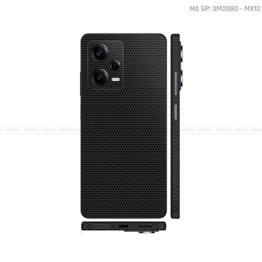 Dán Skin Xiaomi Redmi Note 12 Series Đen Matrix | MX12