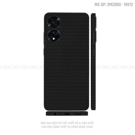 Miếng Dán Skin Điện Thoại OPPO A Series Màu Matrix Đen | MX12