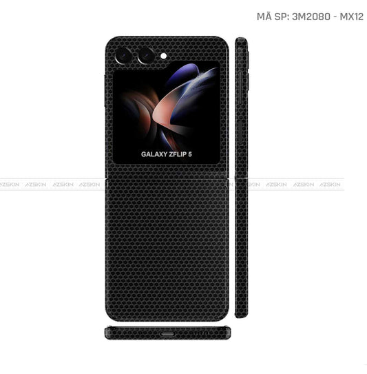 Dán Skin 3M Galaxy Z Flip5 Vân Matrix Black | 3M2080-MX12