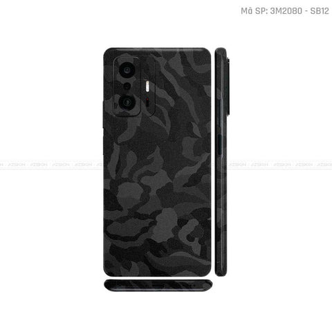 Dán Skin Xiaomi 11 Series Màu Camo Đen | SB12
