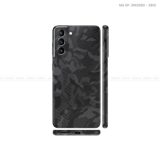 Dán Skin Galaxy S21 Series Vân Camo Black | SB12