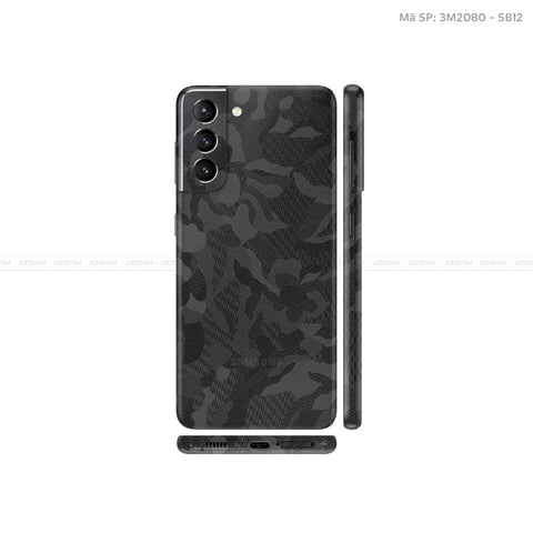 Dán Skin Galaxy S21 Series Vân Camo Black | SB12