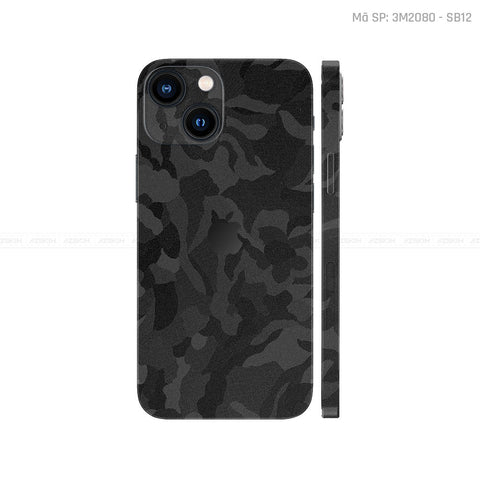 Dán Skin IPhone 13 Series Vân Camo Đen | 3M2080-SB12