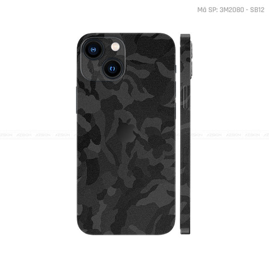 Dán Skin IPhone 14 Series Vân Camo Đen | 3M208-SB12