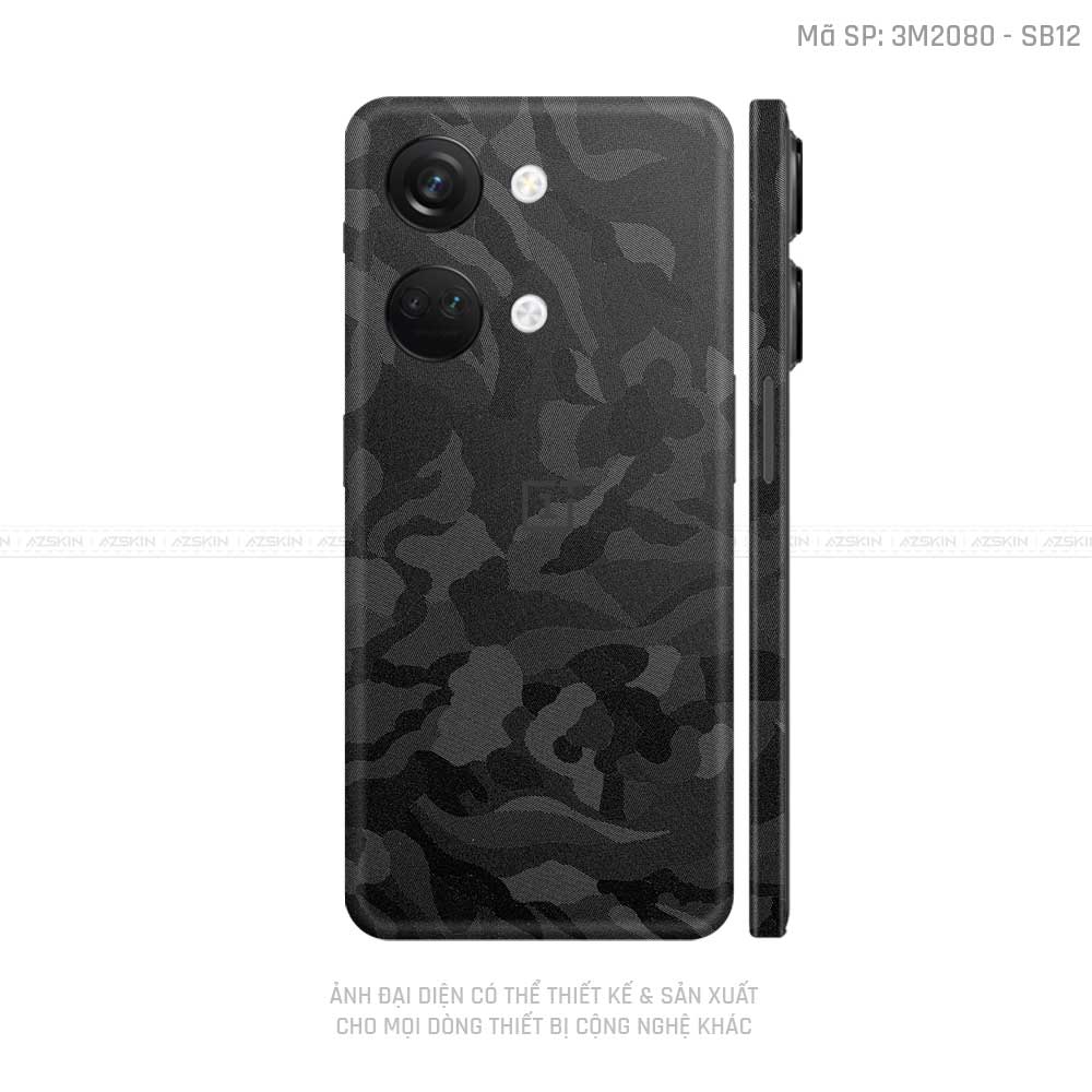 Dán Skin Oneplus Nord Series Vân Camo Đen | SB12