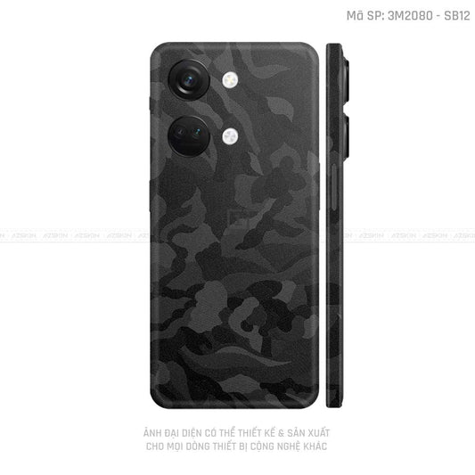 Dán Skin Oneplus Nord Series Vân Camo Đen | SB12