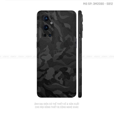 Dán Skin 3M/Oracal Oneplus 8/9 Series Vân Camo Đen | 3M2080-SB12