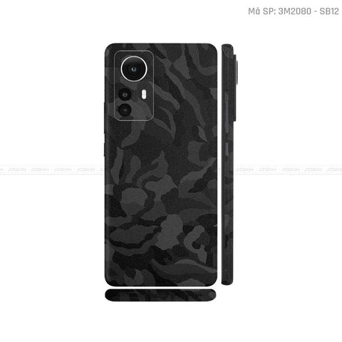 Dán Skin Xiaomi 12 Series Màu Camo Đen | SB12