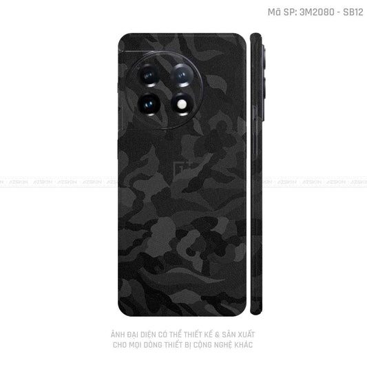Dán Skin Oneplus Ace Series Vân Camo Đen | SB12